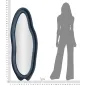 LUSTRO ZIENNE CHANEL NIEBIESKIE 60X4X160 cm (WYMIARY LUSTRA 39X137 cm)